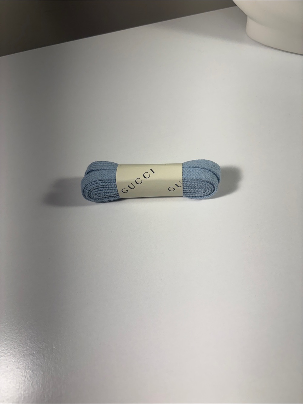 Gucci Light Blue Cotton Shoelaces 💯 authentic